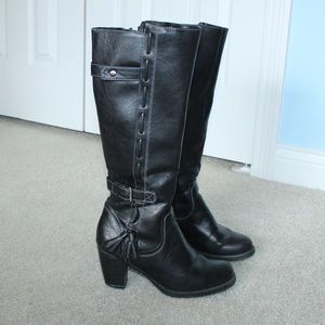 Natural Soul By Naturalizer Size 7 Black Boots